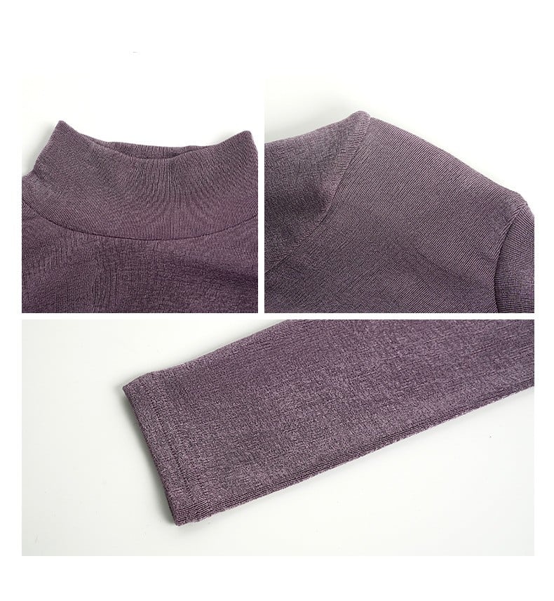 Turtleneck Long Sleeve Base Dress Image 6