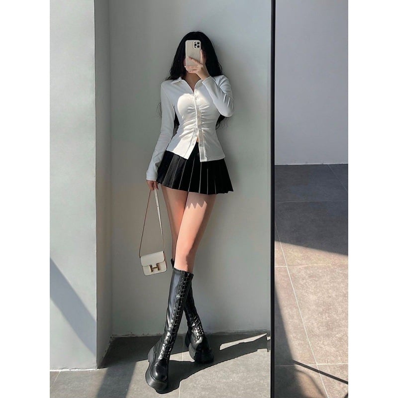 Black Pleated Skirt 4
