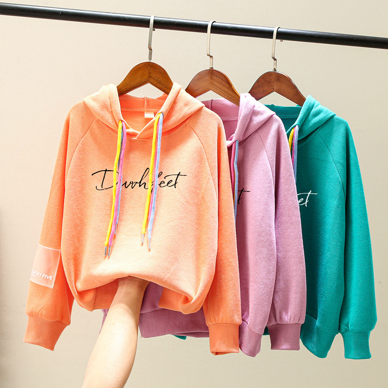 Colorful fleece sweatshirt