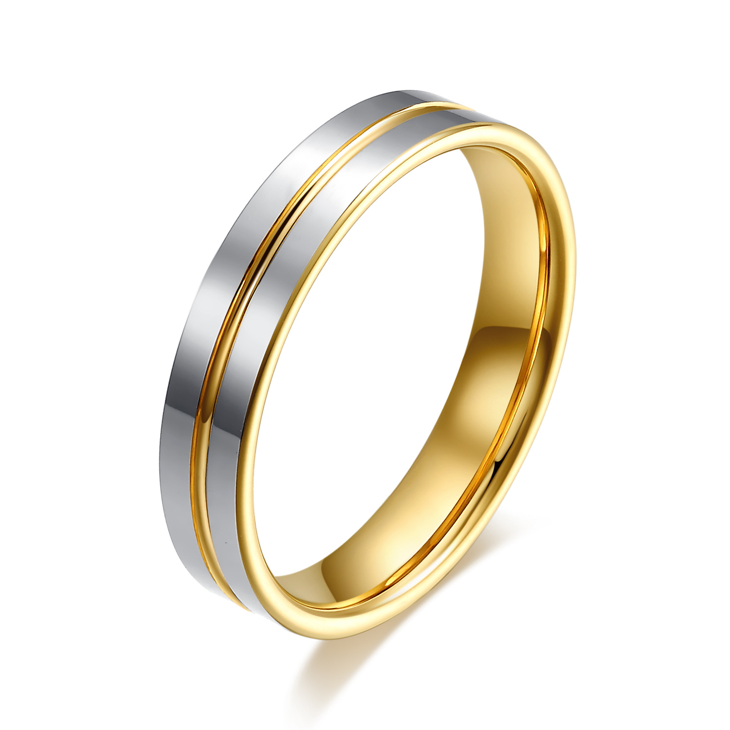 Tungsten Gold Ring Pair 1
