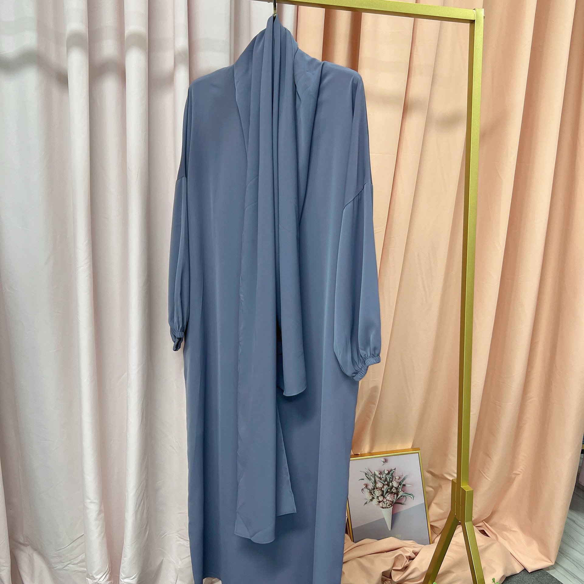 Hooded Robe Dress