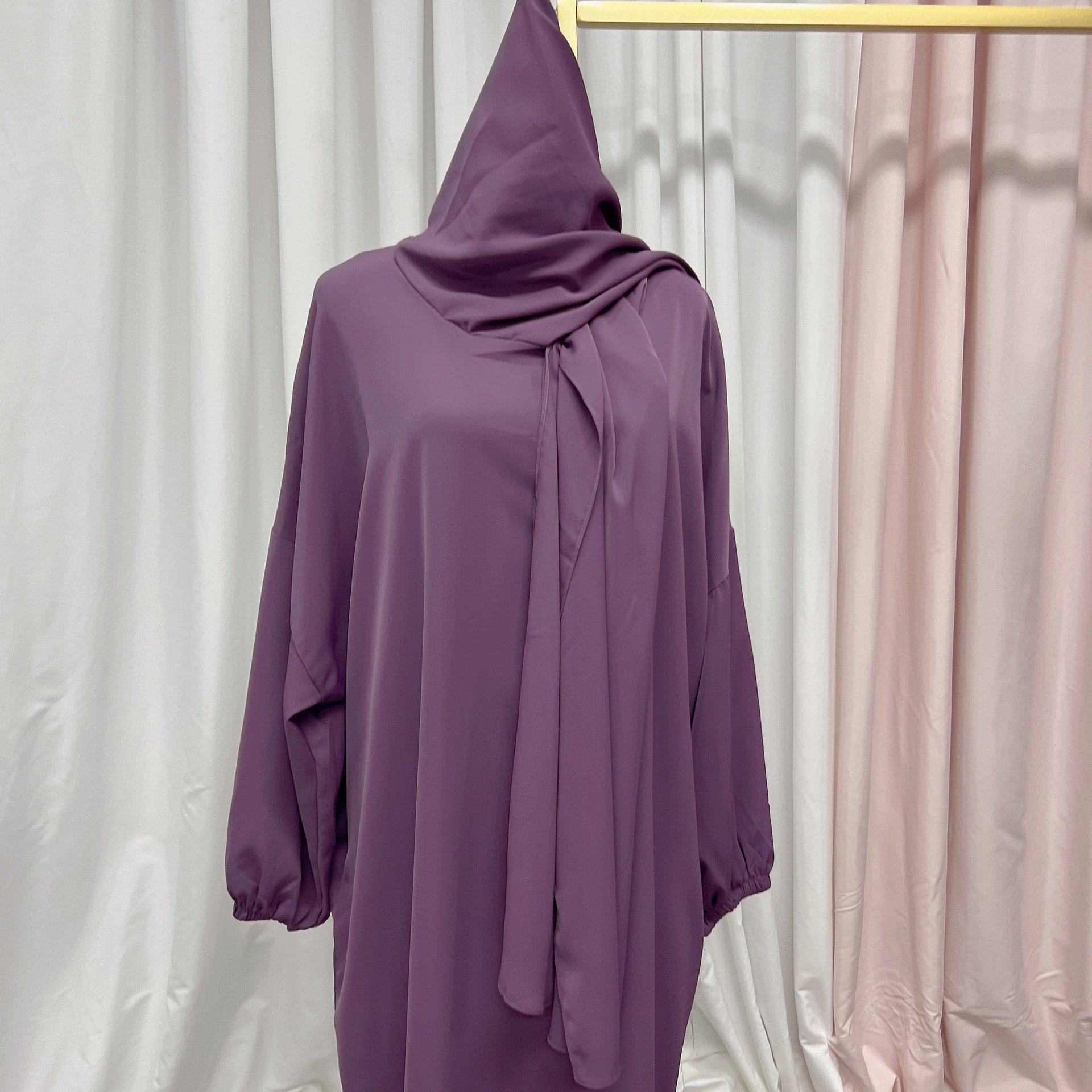 Hooded Robe Dress