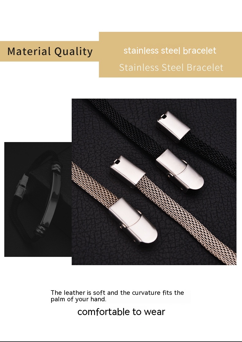Men's Vintage Stainless Steel Bracelet 4