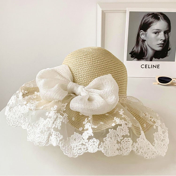Women's Summer Bowknot Sun Hat - Image 2