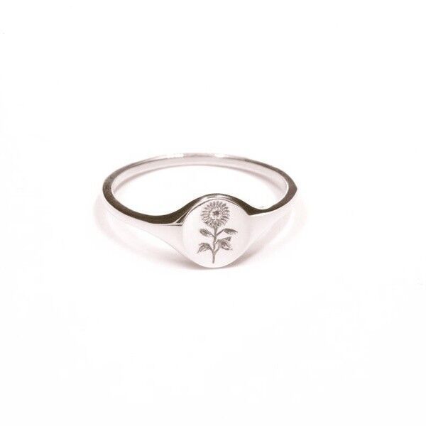 Creative Sunflower Flowers Print Ring