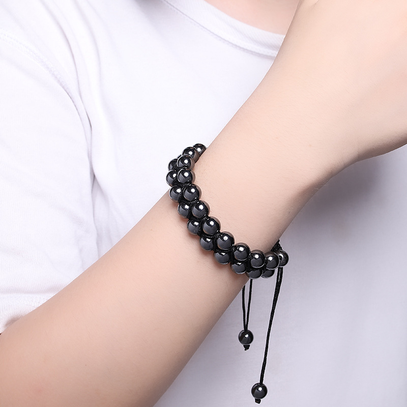 Black Magnet Ebony Beaded Magnet Bracelet 4