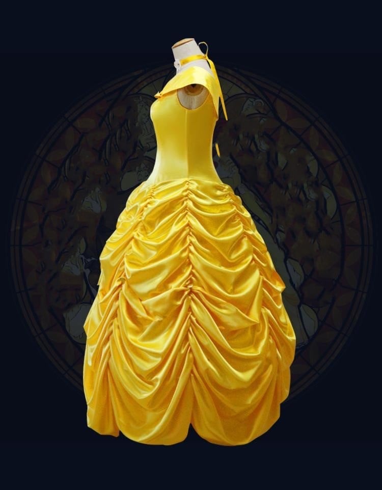 New Cotton Women's Yellow Dress Image 3