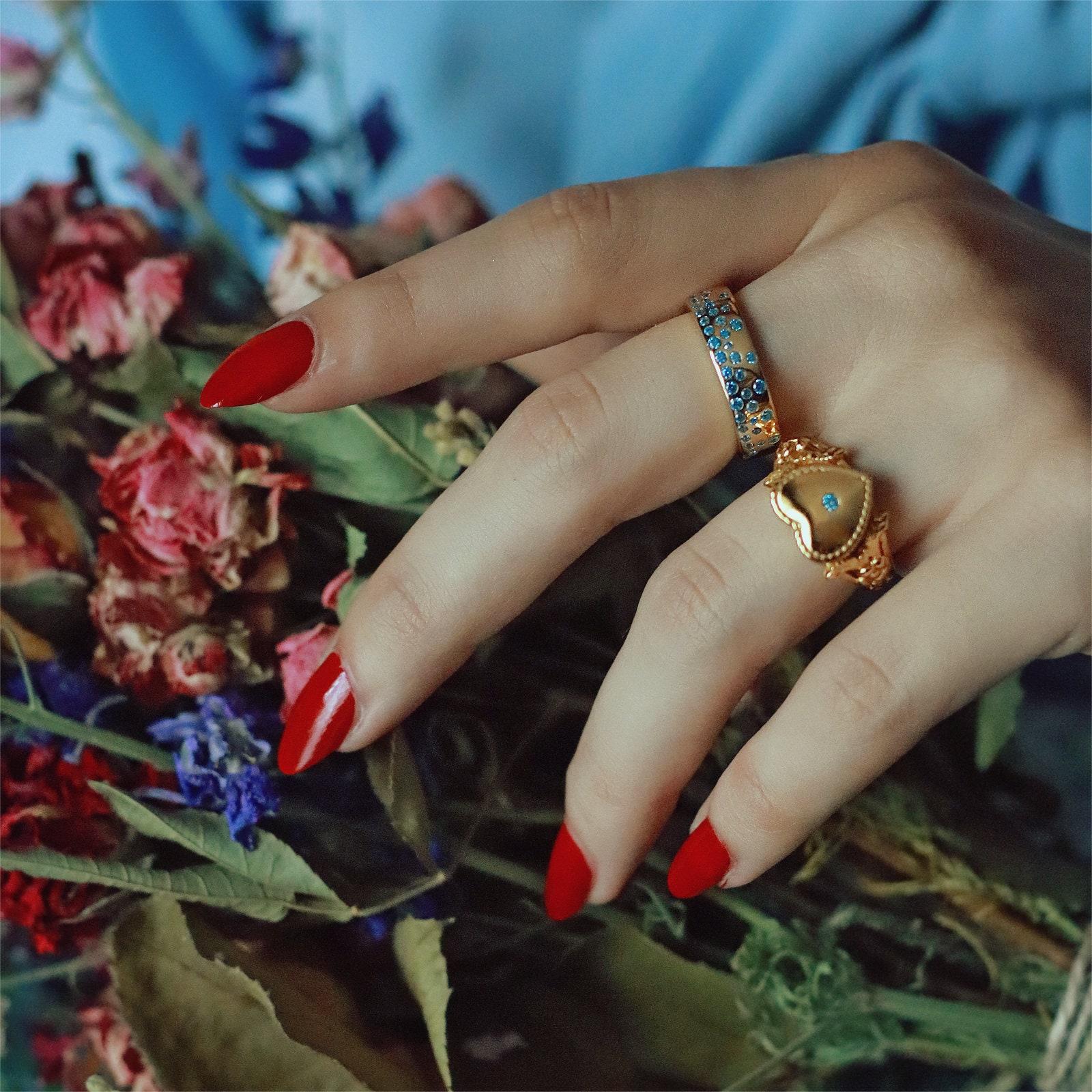 Close-up of Heart Shape Ring