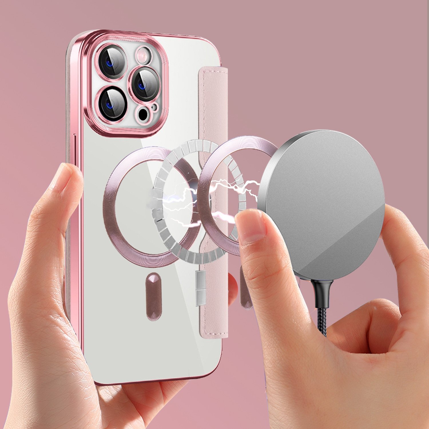 Magnetic Card Wallet Phone Case Image 6