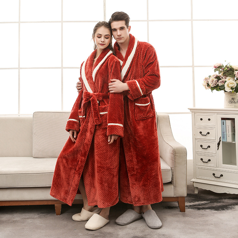 Women Pajamas Couple Gown Bathrobe 13