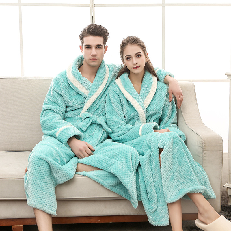 Women Pajamas Couple Gown Bathrobe 7