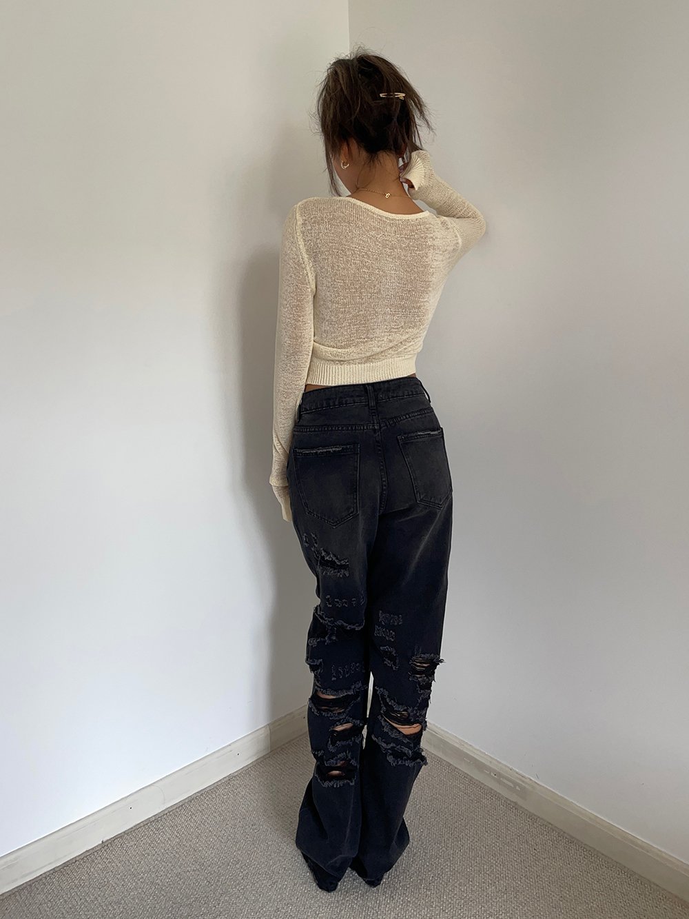 White Wide Legs Jeans