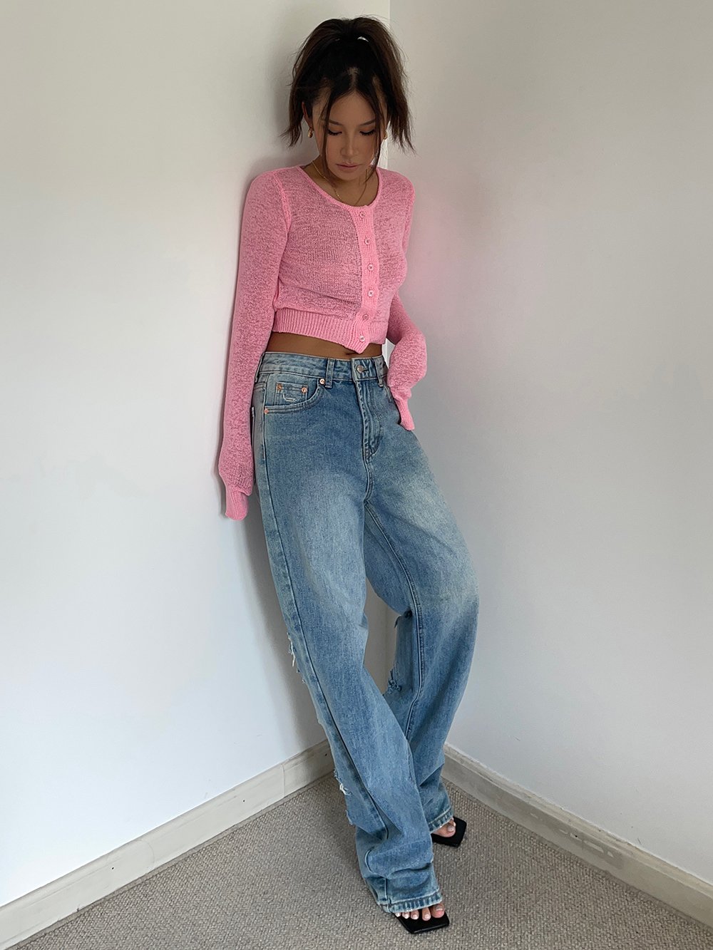 Wide Legs Jeans in Black