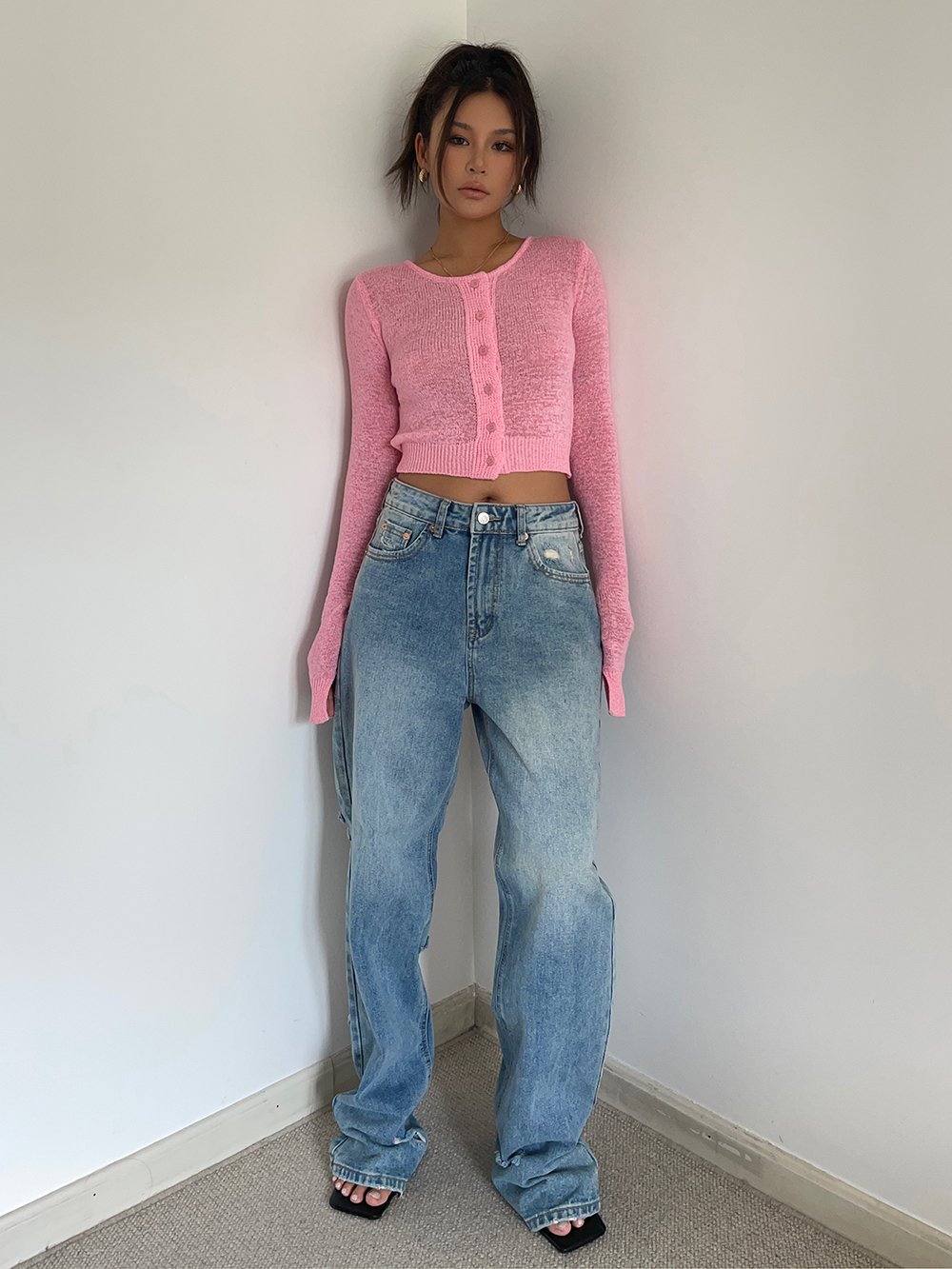 Trendy Wide Legs Jeans