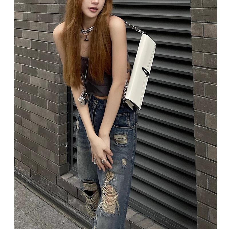 American High Street Hot Girl Straight Casual Pants 6