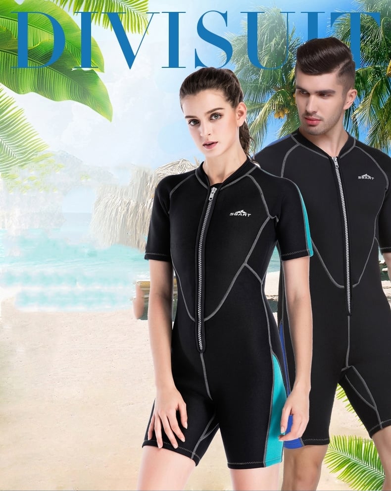 Neoprene Wetsuit 2MM - Material Detail - Rubber Nylon Blend