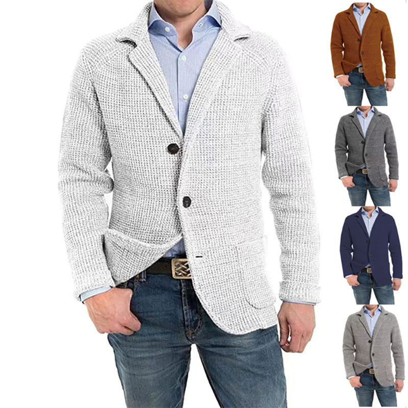 Men's Casual Knitted Cardigan Sweater - Image 1