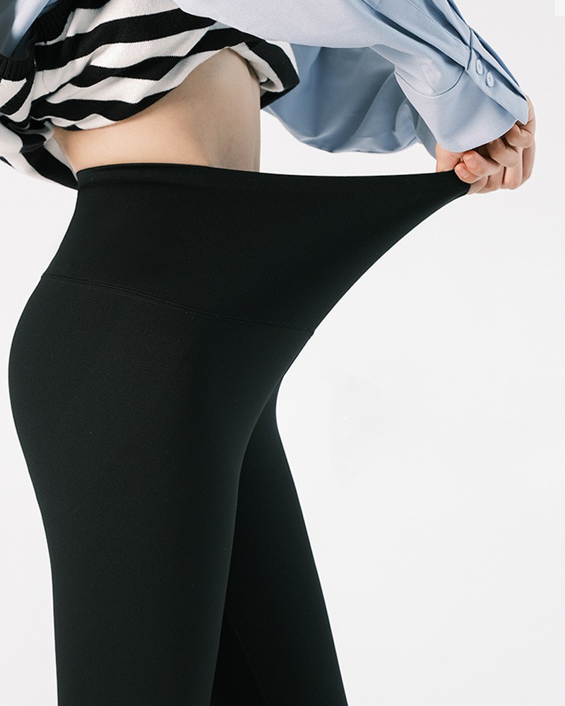 Green Fleece Leggings