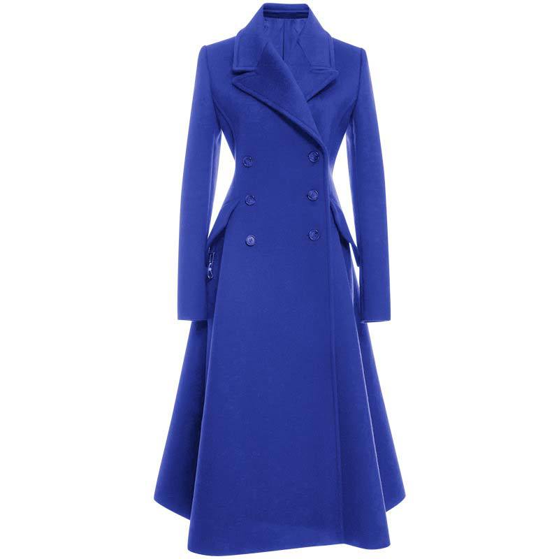 Elegant Woolen Coat in Camel