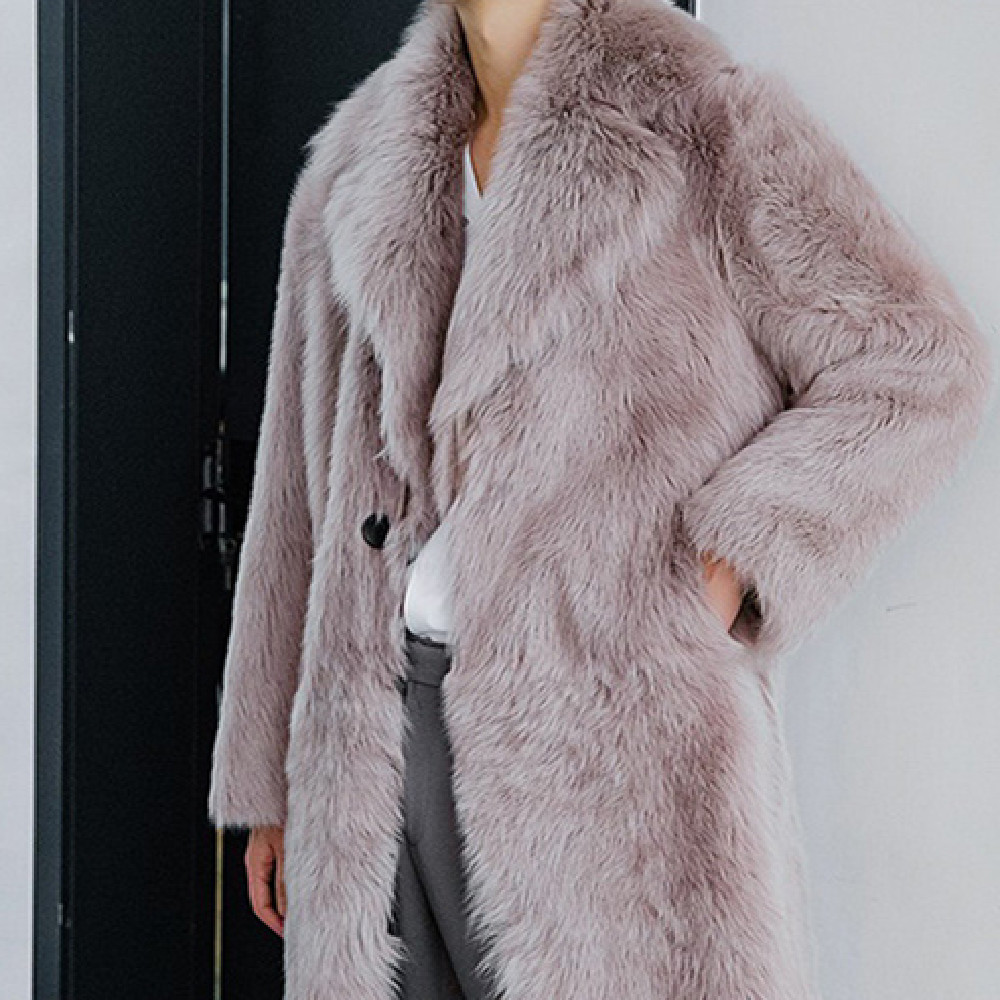 Men's Imitation Fox Fur Coat - Style Inspiration