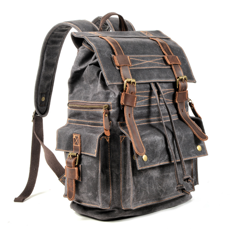 Beeswax canvas bag flat lay all three colour options