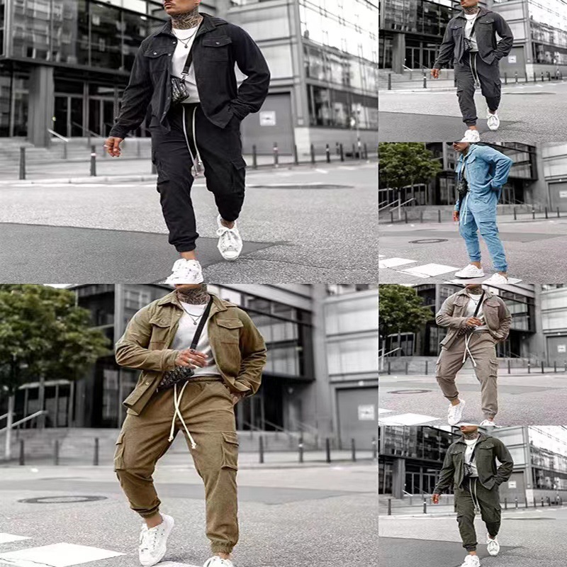 Men's Fashion Casual Sports Suit Image 7