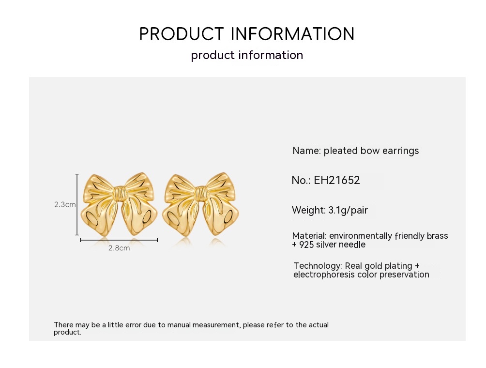 European and American Style Hot Bow Earrings 1
