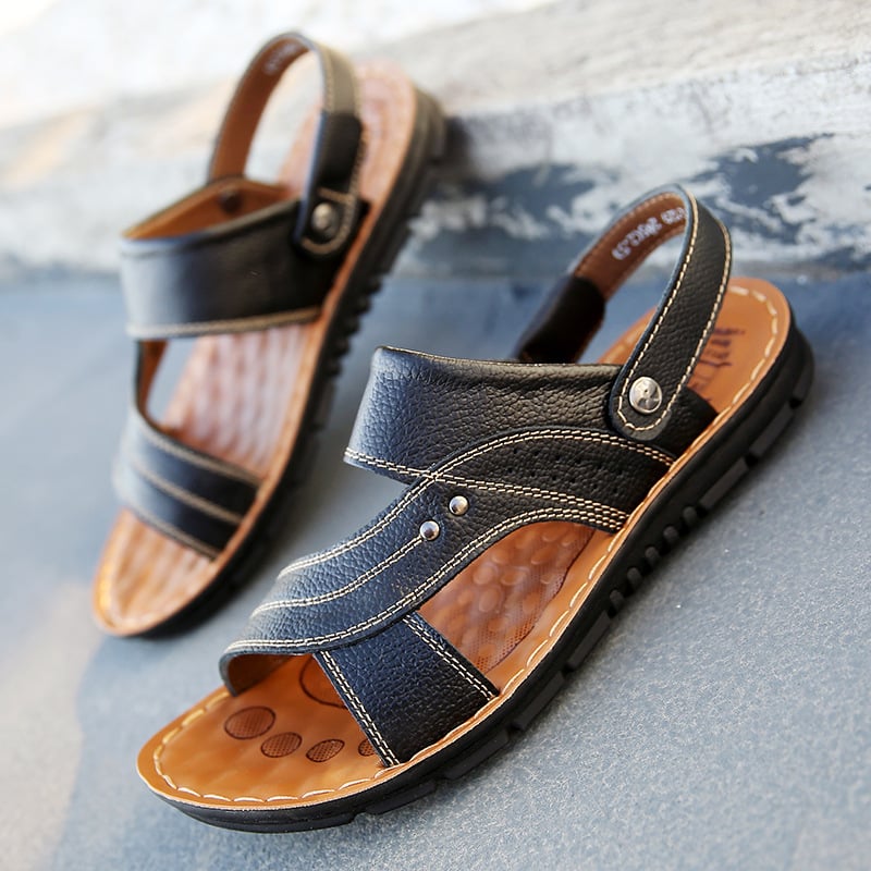 Fashion Retro Men's Breathable Sandals - Image 1