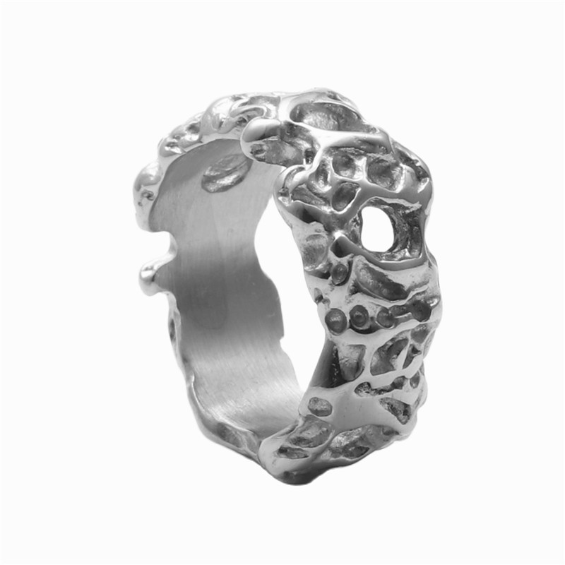 Titanium Steel Tree Figure Rattan Vintage Ring 2