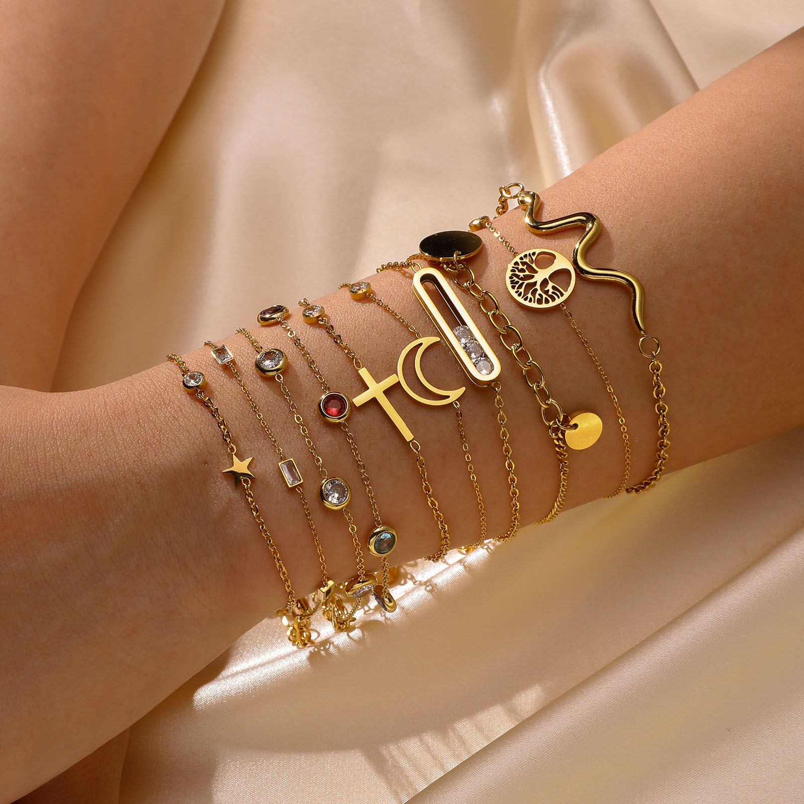 Colorful Zircon Bracelet