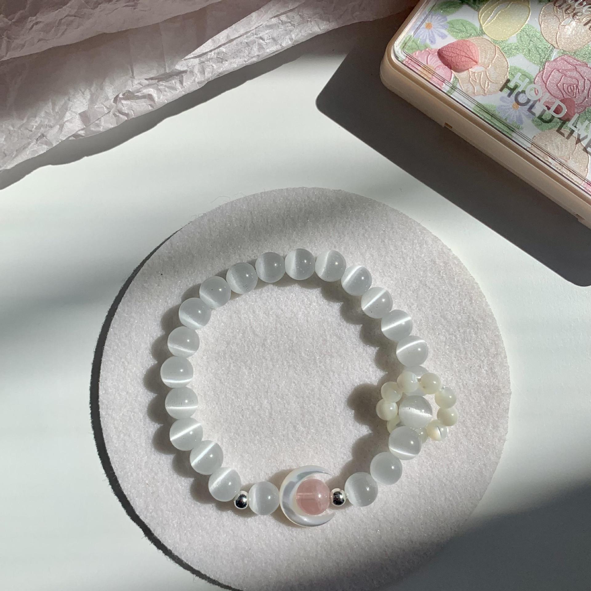 Moon Rose Quartz Bracelet