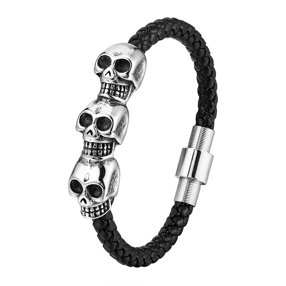 Men's Skull Bracelet Image 3