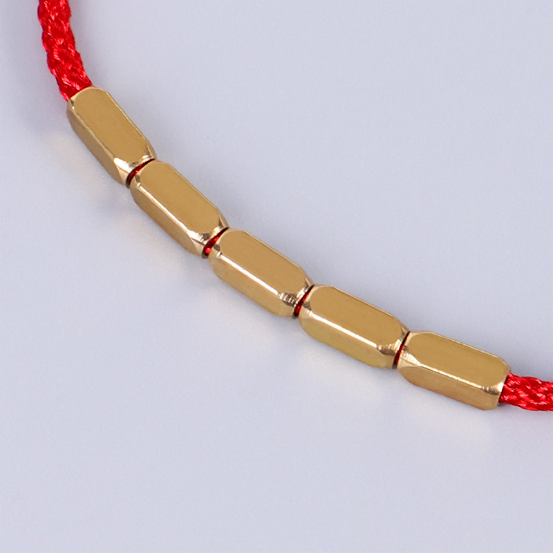 Creative Hand Weaving Bracelet in Red
