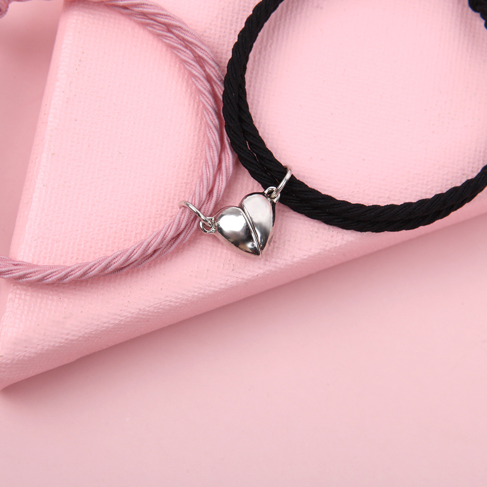 Heart Magnet Pendant Bracelet Color F