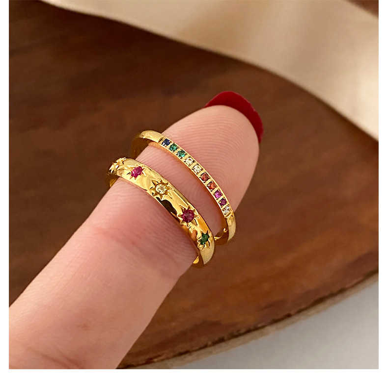 Zircon Gold Ring 7