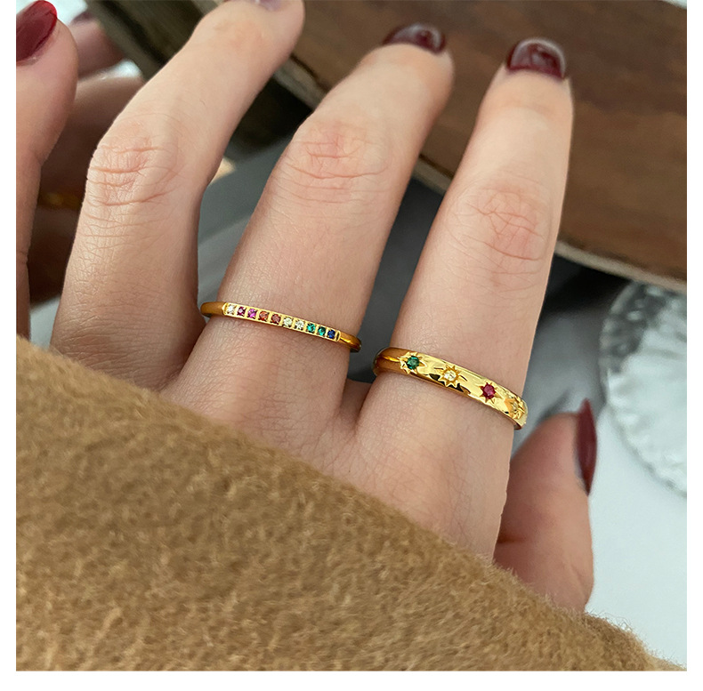 Zircon Gold Ring 8