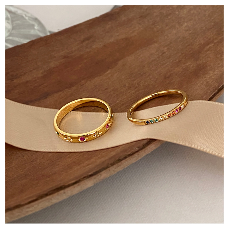 Zircon Gold Ring 4