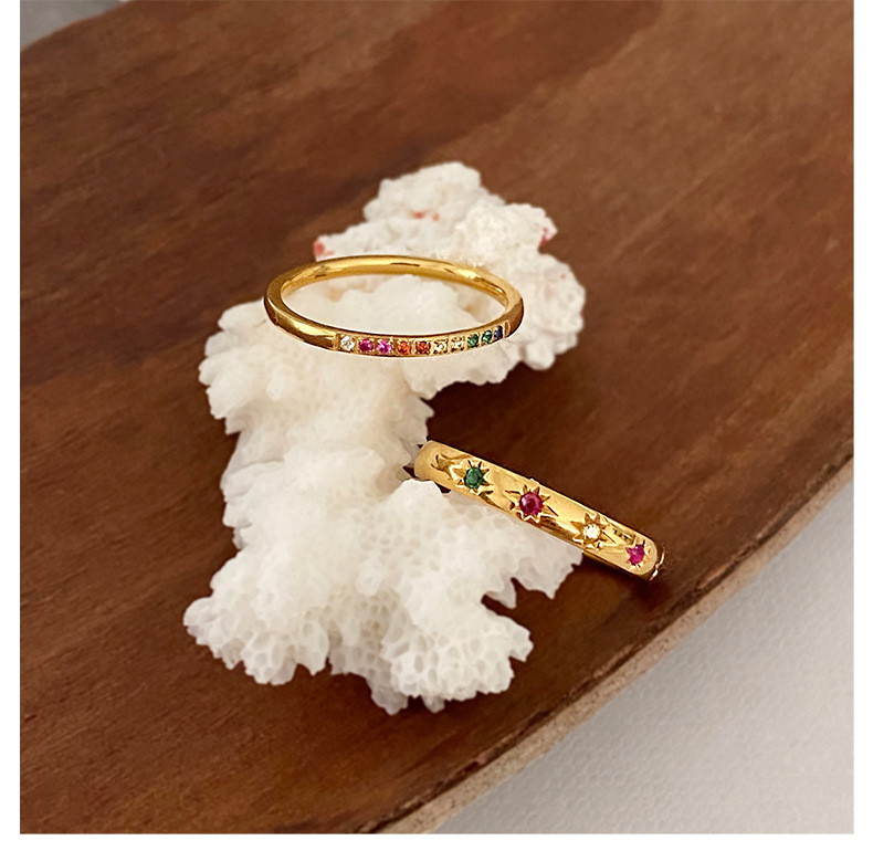 Zircon Gold Ring 10