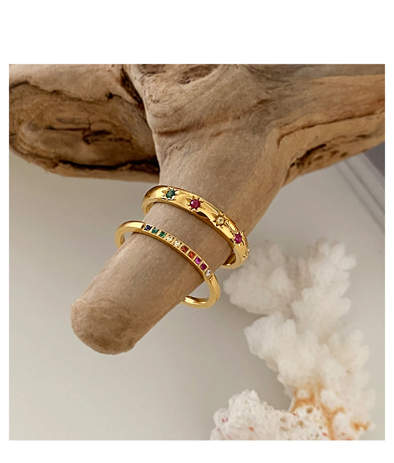 Zircon Gold Ring 9
