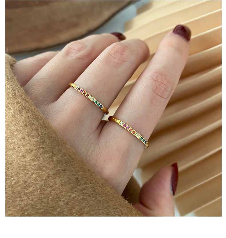 Zircon Gold Ring 5