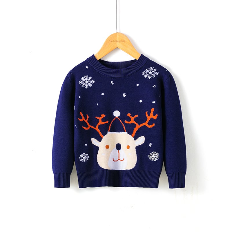 Christmas snowflake fawn sweater 4