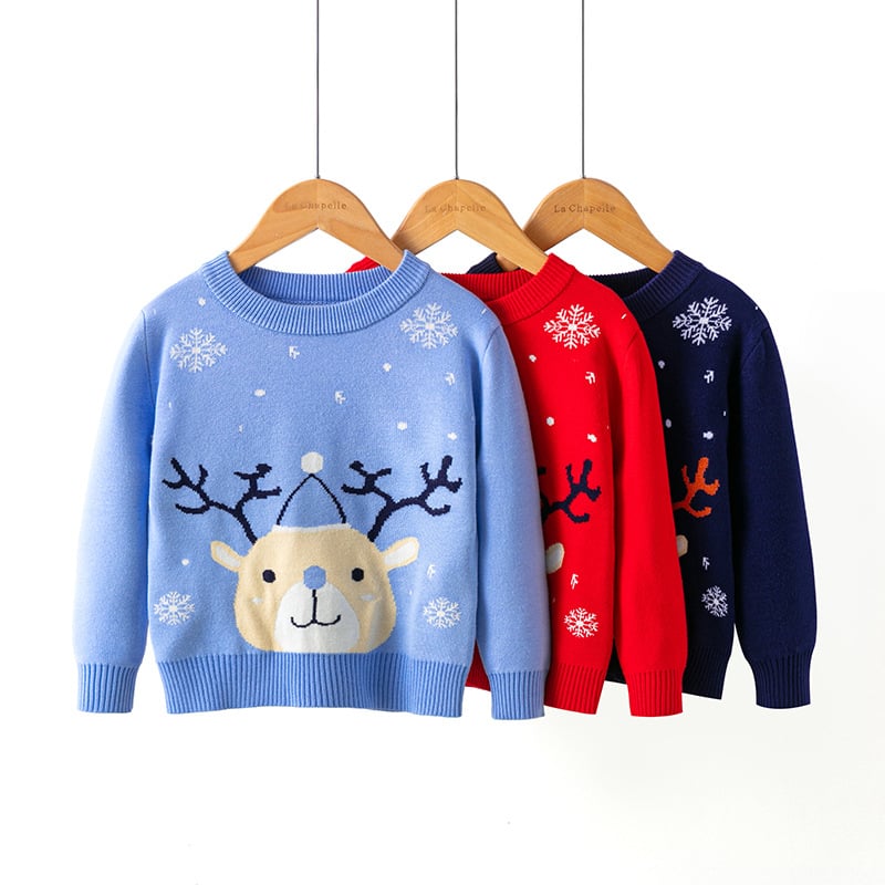 Christmas snowflake fawn sweater 5