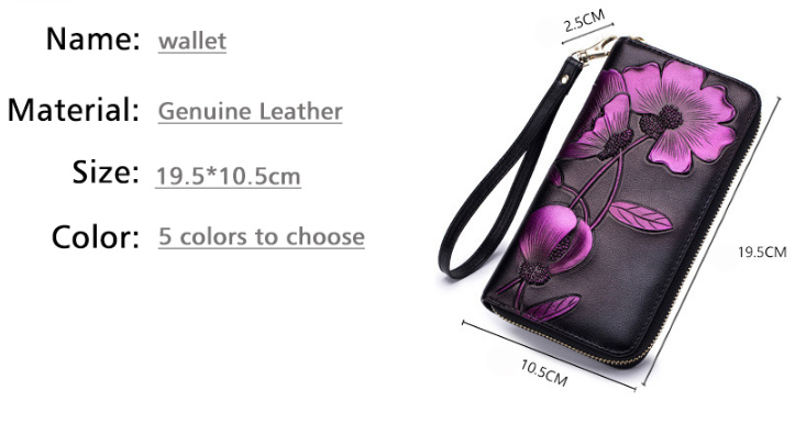 Bauhinia leather handbag