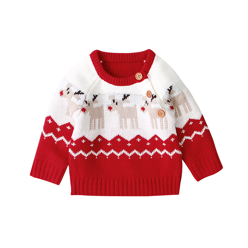 Cartoon Christmas Elk Sweater - Image 5