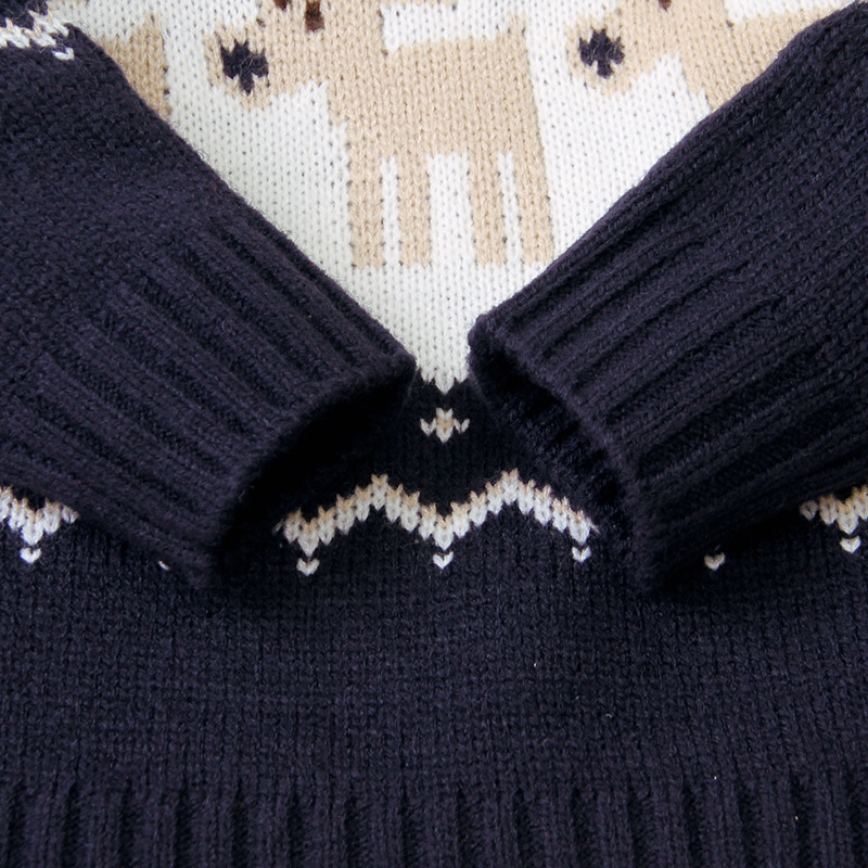 Cartoon Christmas Elk Sweater - Image 3