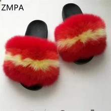 Fox Fur Slippers 2