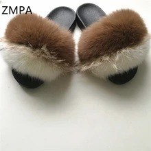 Fox Fur Slippers 5