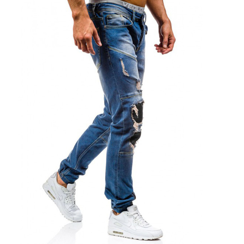 Men's Ripped Jeans in Black