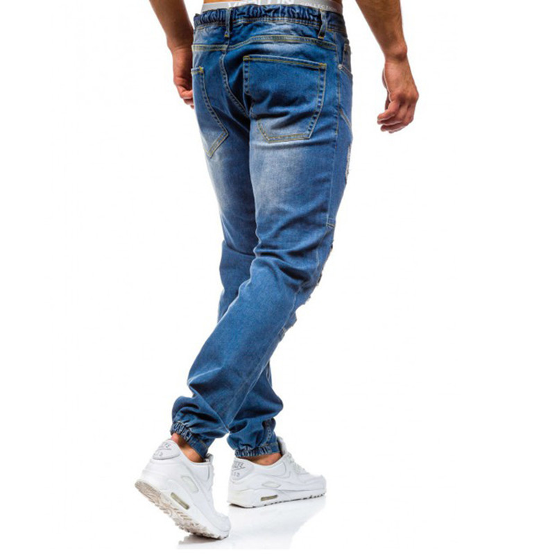 Men's Ripped Jeans in Blue