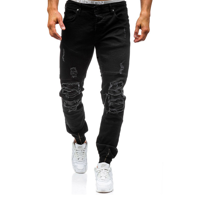 Men's Ripped Jeans - Side View